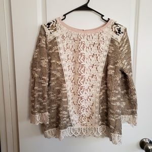 3/4 sleeve sweater
